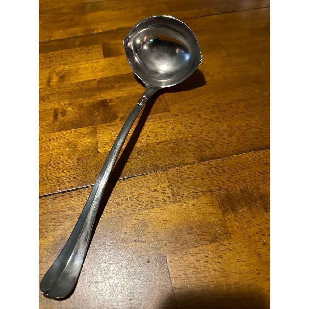 Vintage Silver Plated Made in Italy Gravy Soup Server Ladle 12”